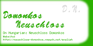 domonkos neuschloss business card